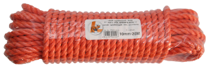 Corde polypro orange 10mm L.20m